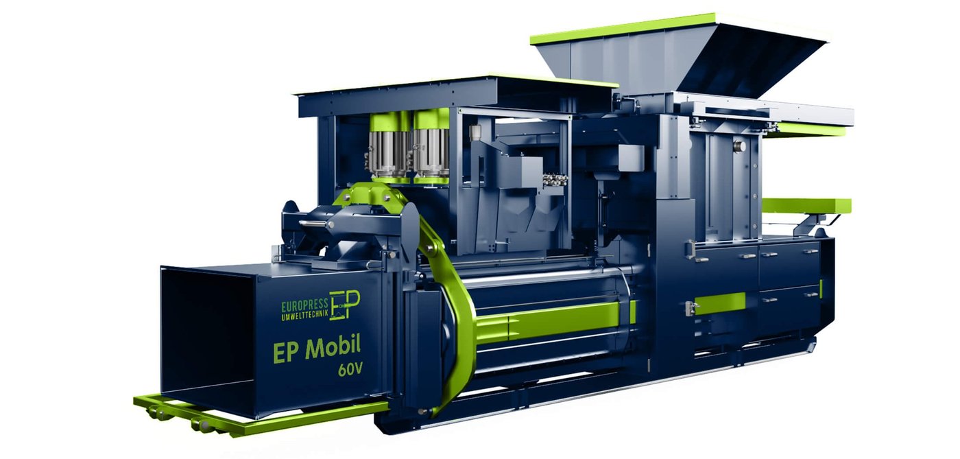 EP Mobil 60 V — mobile Pressenlösung auf Trailer